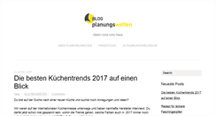 Desktop Screenshot of blog.planungswelten.de