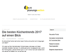 Tablet Screenshot of blog.planungswelten.de